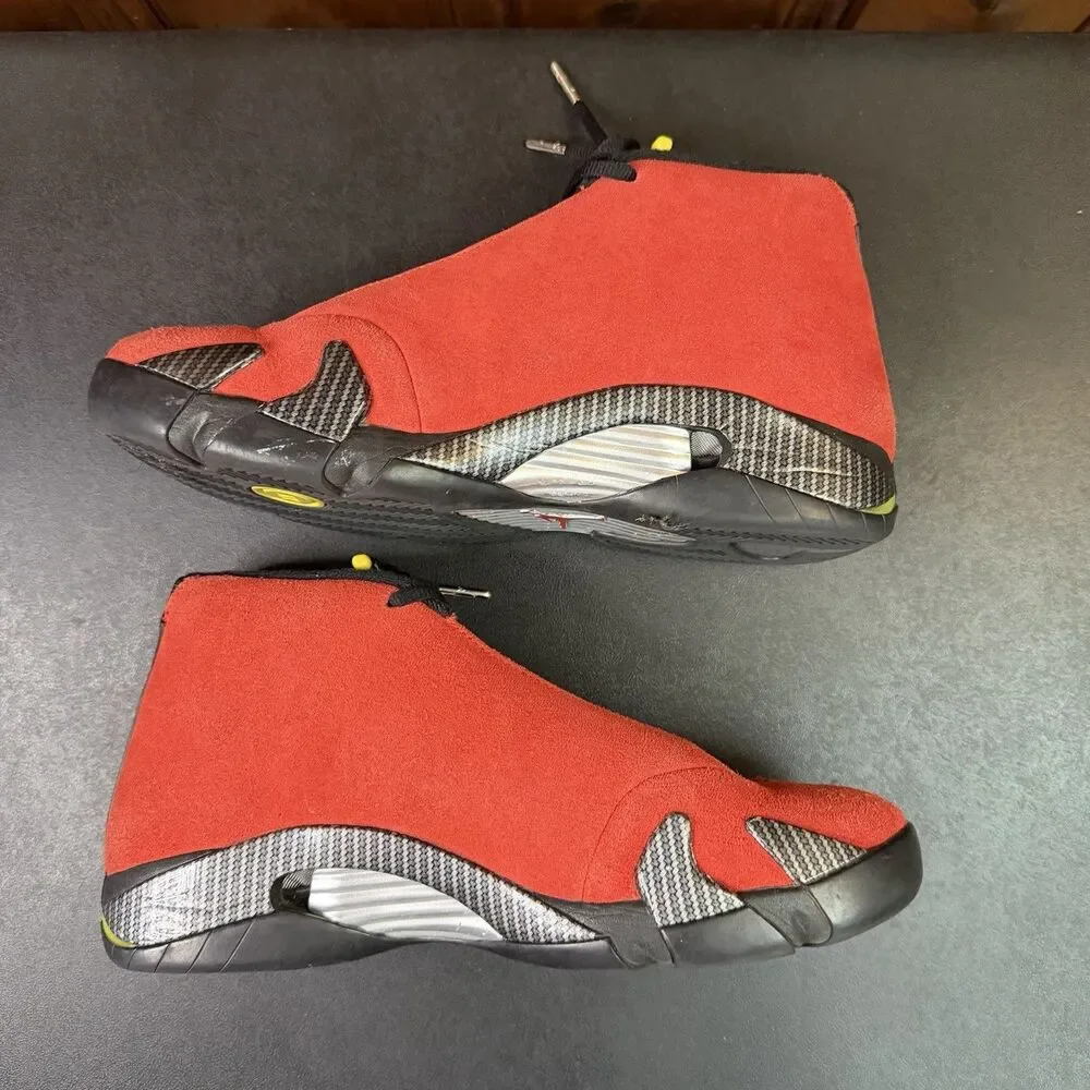 Jordan 14 Retro Ferrari 2025 Release Size 9.5 Men (IF5015-600) Red Suede